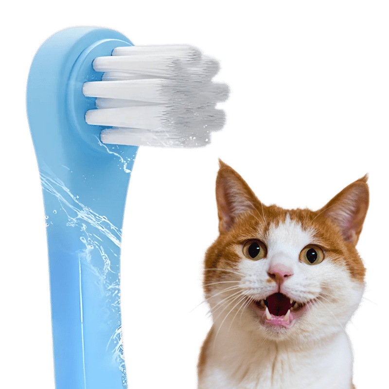 Perie dentară Gentle Clean pentru Pisici cu Perii Moi din Nylon Perie dentară Gentle Clean pentru Pisici cu Perii Moi din Nylon