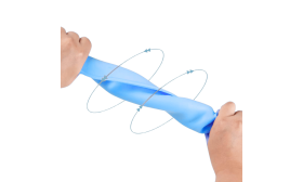 Covoraș albastru din silicon impermeabil, flexibil și rezistent, ușor de pliat și curățat.